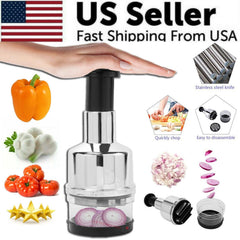 Hand-Press Vegetable Chopper & Dicer