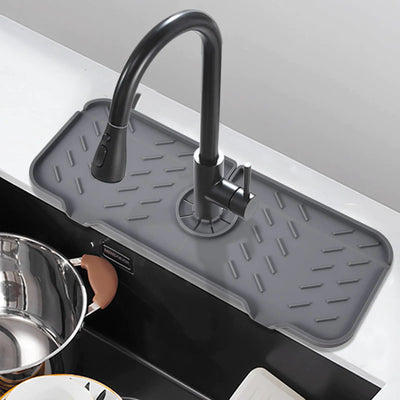 AquaDry Silicone Sink Faucet Splash Guard, 2-pack