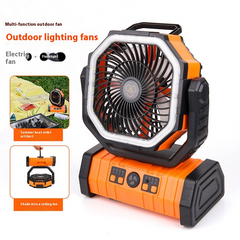 Outdoor  Power Bank LED Light Camping Fan