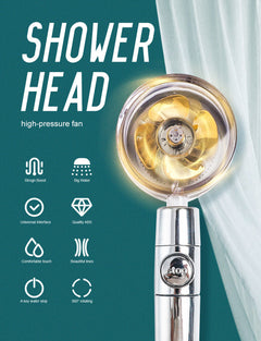 High Pressure Shower Head Adjustable 360° Rotation