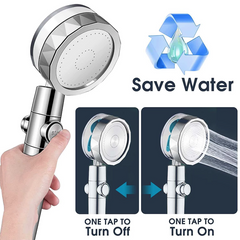High Pressure Shower Head Adjustable 360° Rotation