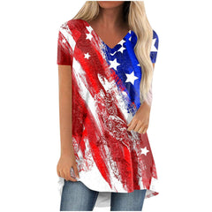 Patriotic Shirt for Women Oversized 4th of July Outfits