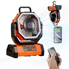 Outdoor  Power Bank LED Light Camping Fan