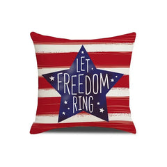 4th of July Patriotic Throw Pillow Case Design