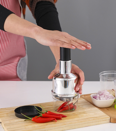 Hand-Press Vegetable Chopper & Dicer