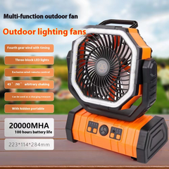 Outdoor  Power Bank LED Light Camping Fan