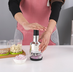 Hand-Press Vegetable Chopper & Dicer