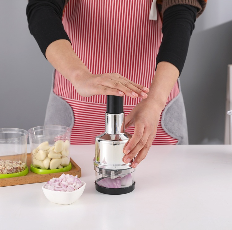 Hand-Press Vegetable Chopper & Dicer