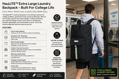 Titan Haul XL Laundry Backpack – 115L Expandable Heavy-Duty Laundry Bag