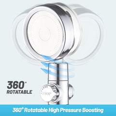 High Pressure Shower Head Adjustable 360° Rotation