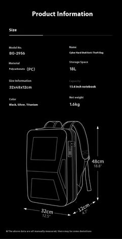 CyberVault Hard Shell Backpack