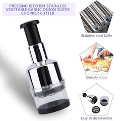 Hand-Press Vegetable Chopper & Dicer