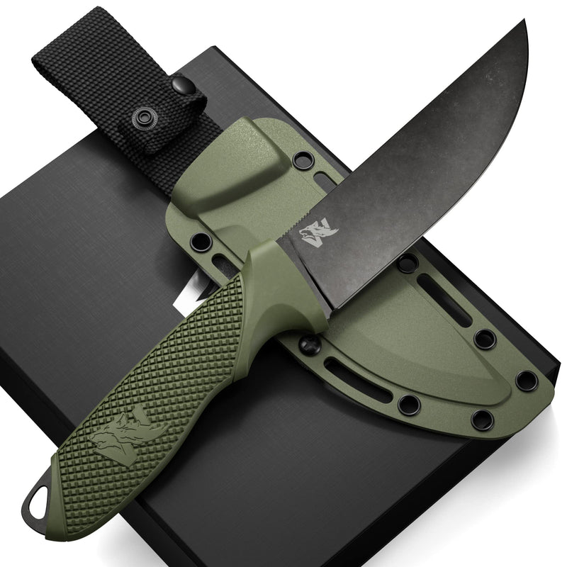 ODENWOLF Full Tang Survival Knife with Sheath